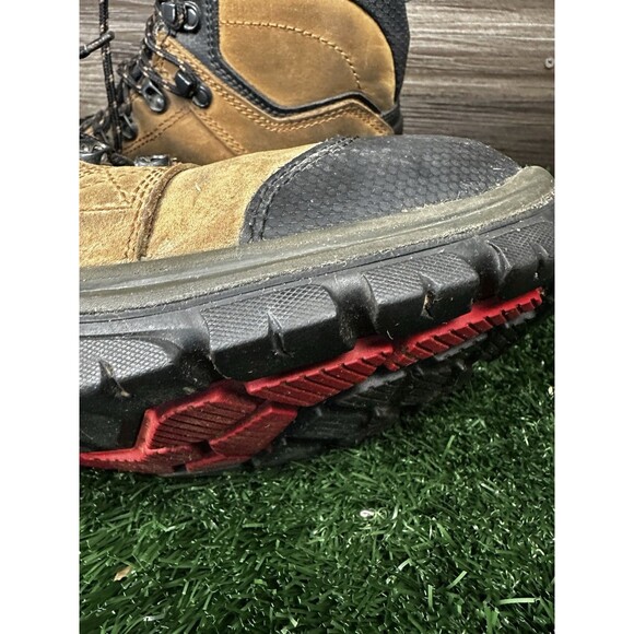 RED WING TRADESMAN 3519 SAFETY TOE LEATHER WORK BOOTS MENS SIZE 11D - Picture 3 of 7